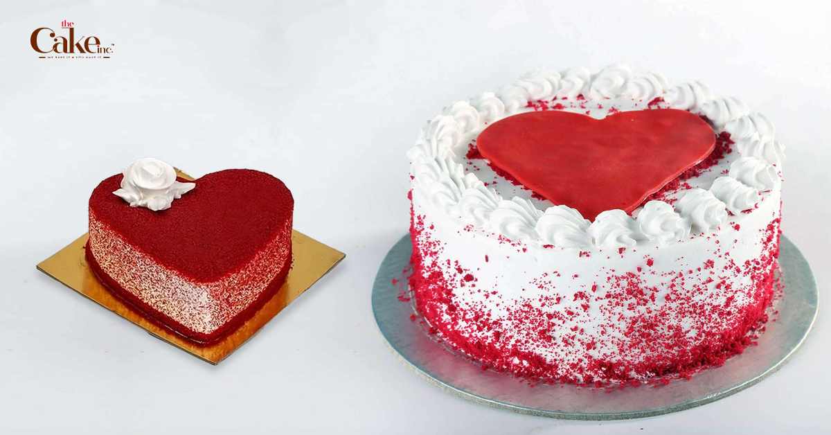 Red Velvet Heart Cake