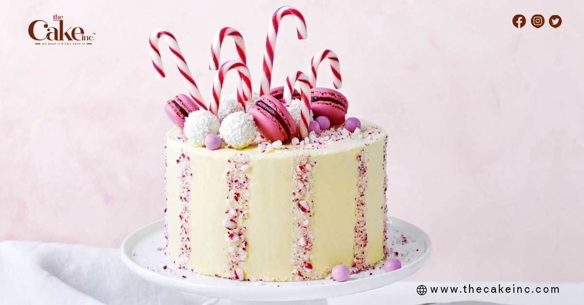 Candy Cane Lane Cake