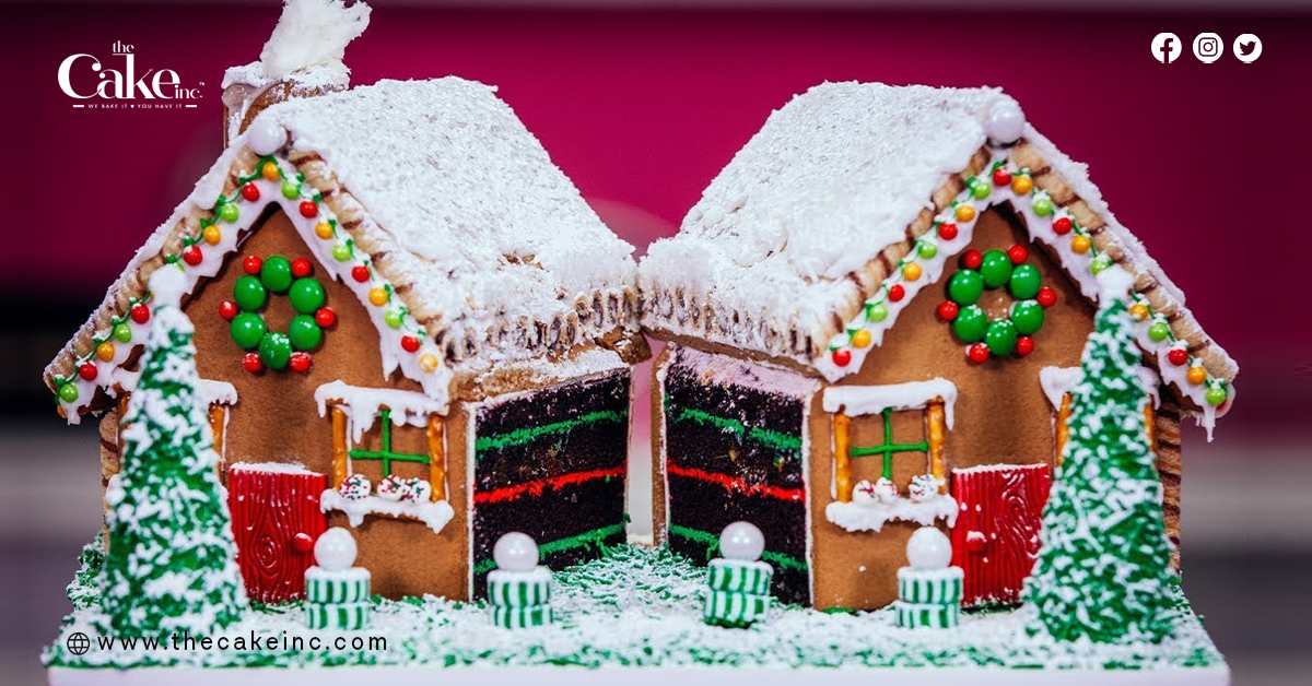 Gingerbread House Cake 