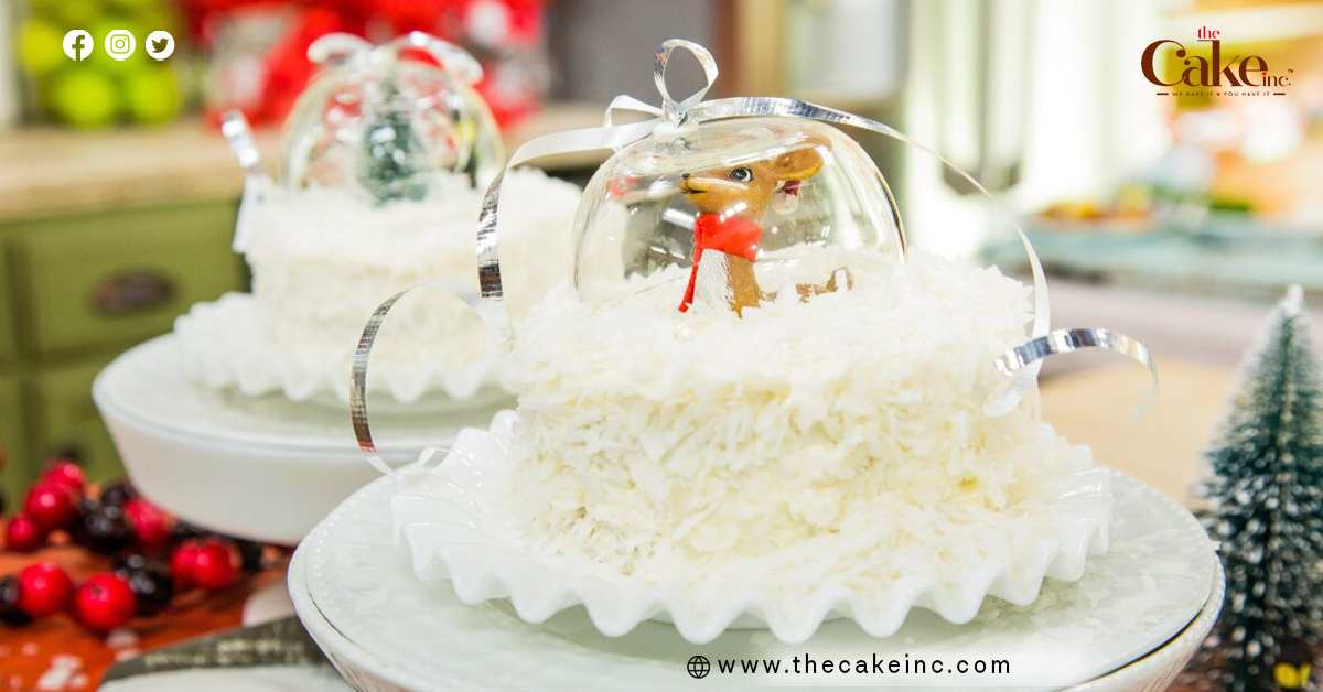 Snow Globe-Inspired Cake