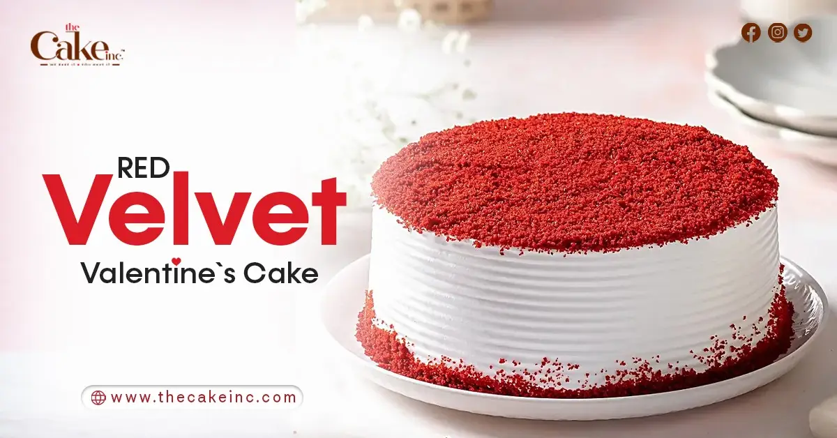 Red Velvet Valentine's cake