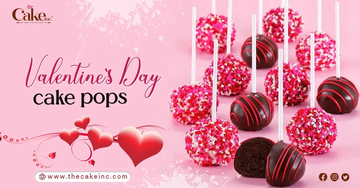 Valentine's Day cake pops