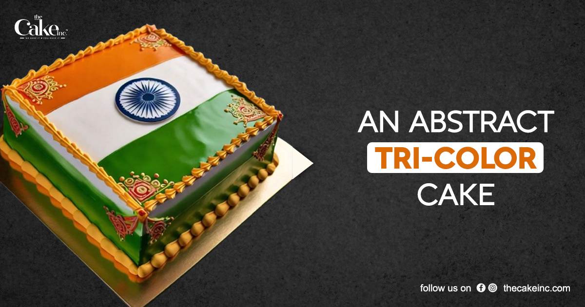 indian flag cake design